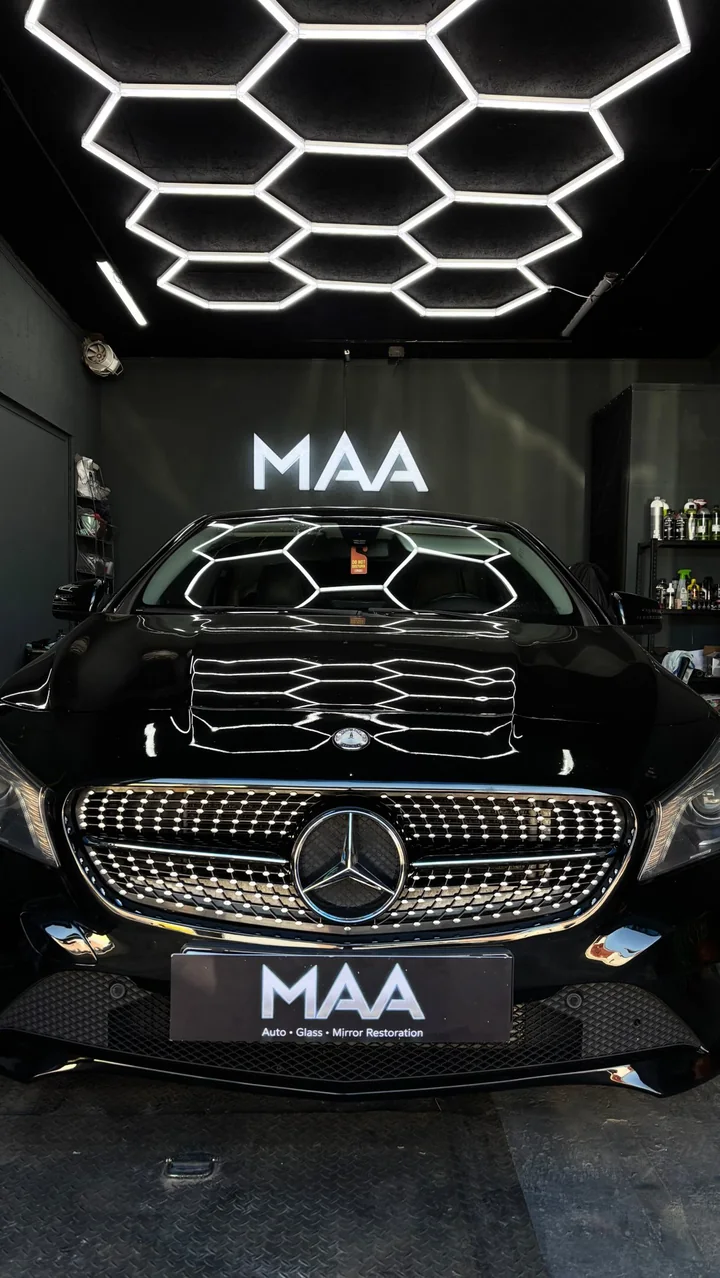 Mercedes CLA w117 в боксе MAA